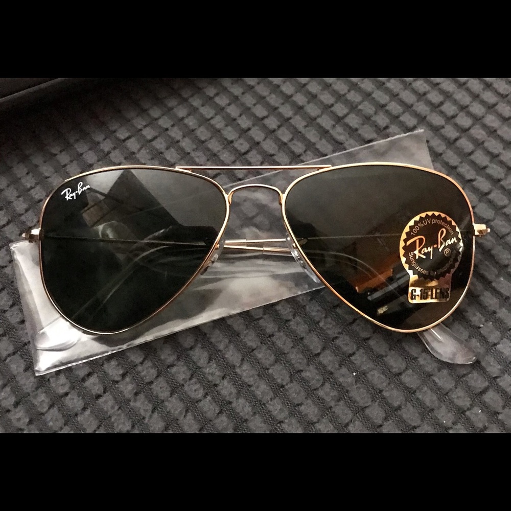 Brand new small (junior) rayban aviator sunglasses